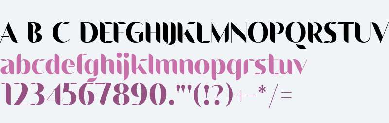 landing font