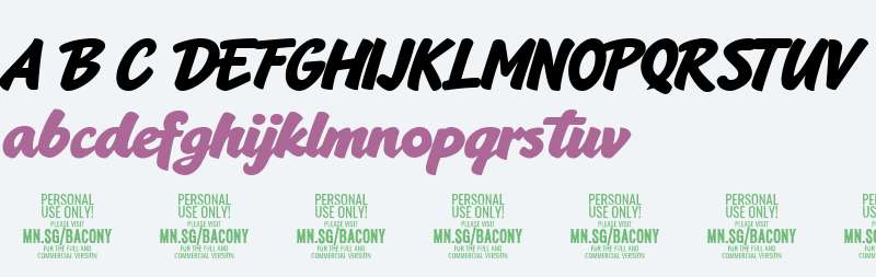 Bacony Script Fonts Free Download - OnlineWebFonts.COM