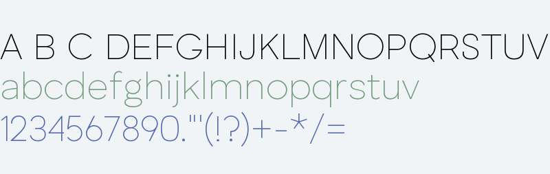 Human Sans ExtraLight