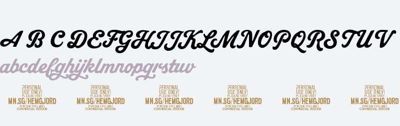 Hemgjord Lettering PERSONAL