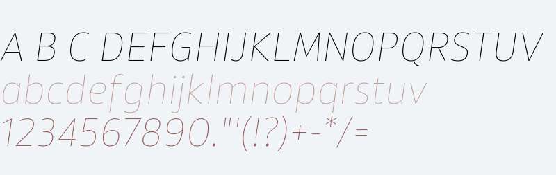 Akwe Pro UltraThin Italic