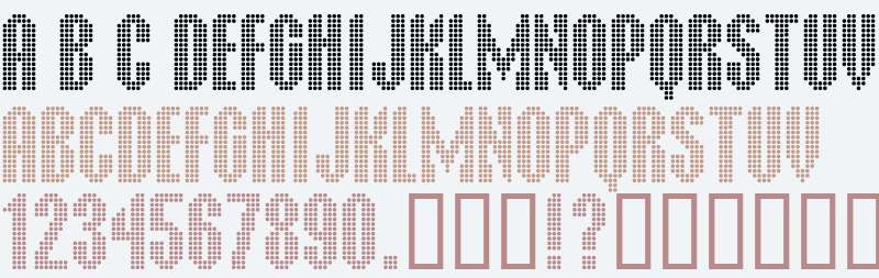 Display Dots Five W90 Regular