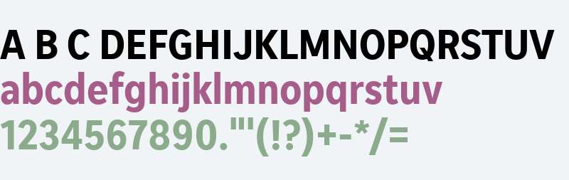 Unify Sans Condensed SemiBold