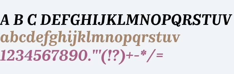 KazimirText Semibold Italic