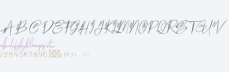 Hantoria Signature NoLigature