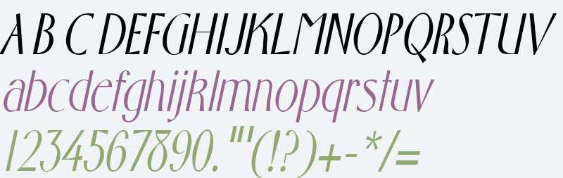 Wright-Condensed Italic