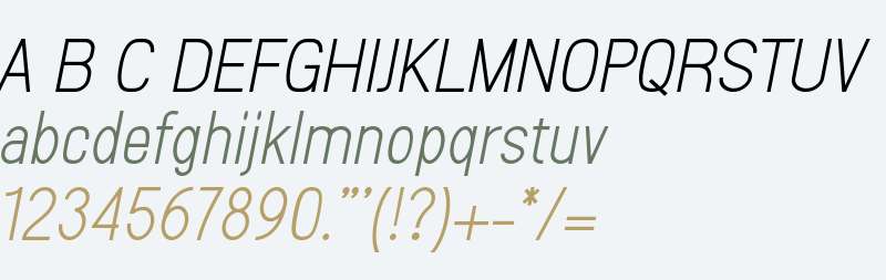 Sanlulus Light Italic