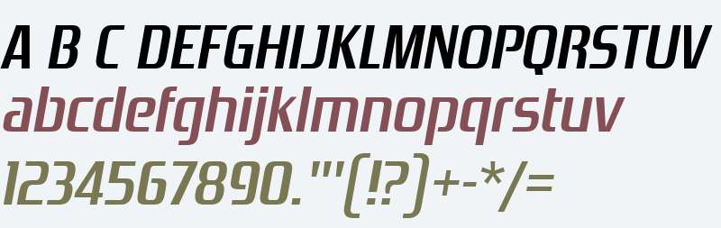 Zrnic W05 SemiBold Italic