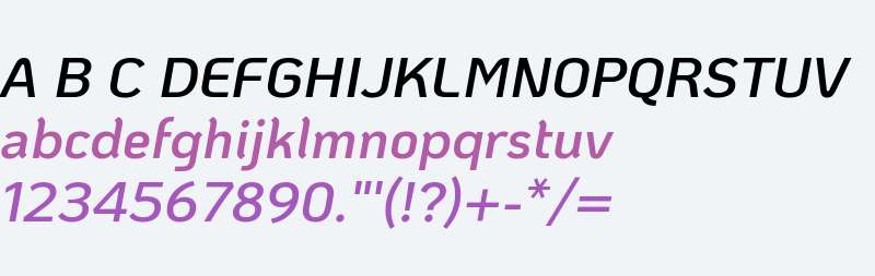 KoHo SemiBold Italic