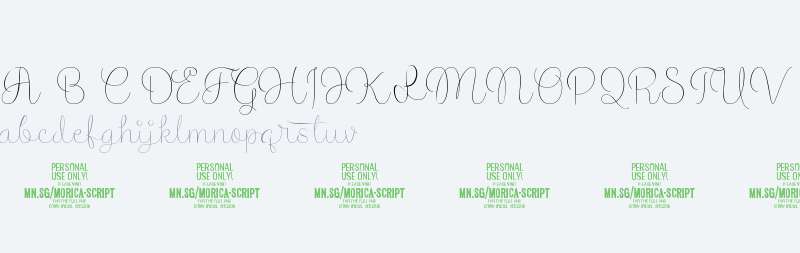 Morica Script PERSONAL USE