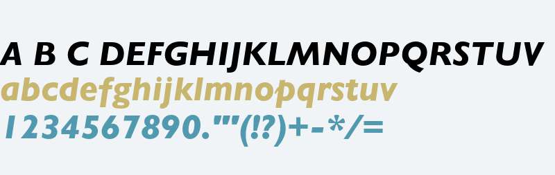 Gill Sans MT Std Heavy Italic