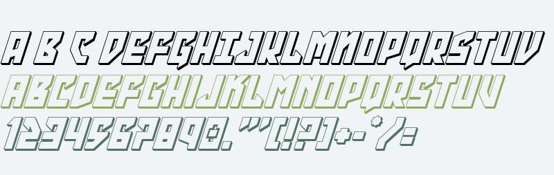 Emerald Beacon 3D Italic