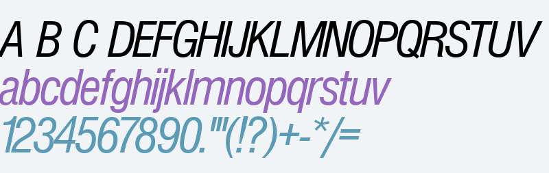 NimbusSanPCon Italic