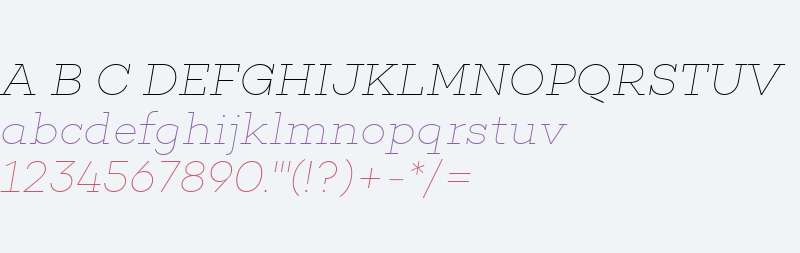 Choplin W00 Thin Italic