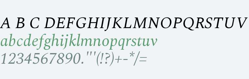 Spectral Italic