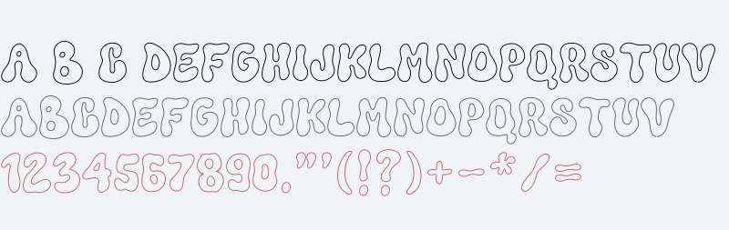 Funkie Retro Outline