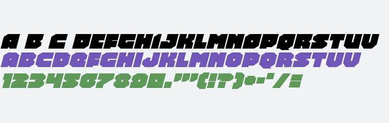 Turtle Mode Expanded Italic