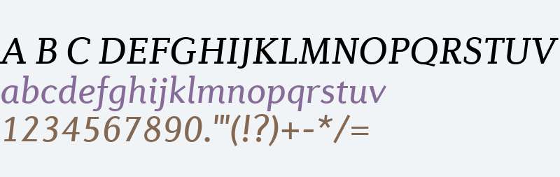 Diverda Serif W04 Italic