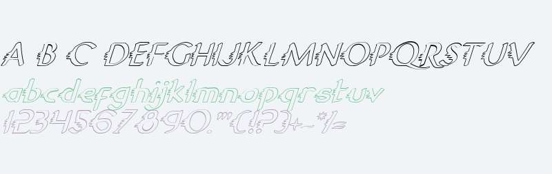 Gypsy Road Outline Italic