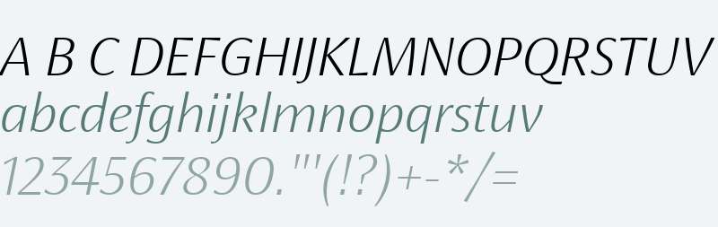 KoningDisplay Light Italic