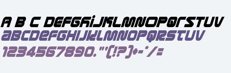 Metronauts Condensed Italic