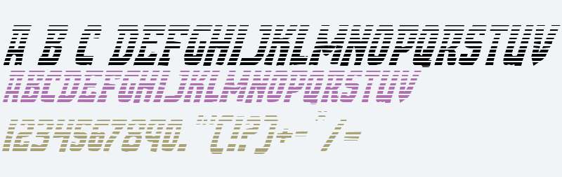 Demon Priest Gradient Italic