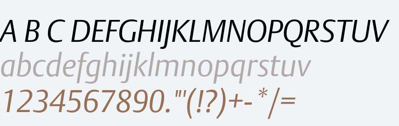 DTLArgoT Light Italic