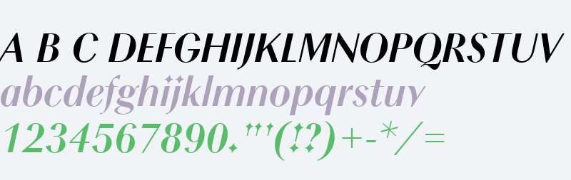 Chong Modern W01 Bold Italic