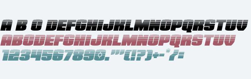 Elephant Gun Halftone Italic