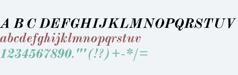 ModernMT Bold Italic