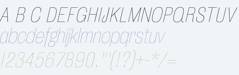 MFEK Sans Rounded SemiCondensed Thin