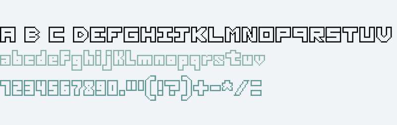 Thirteen Pixel Fonts Regular V2