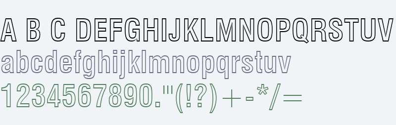 Swiss 721 Bold Condensed Outline BT V2