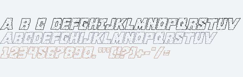 King Commando Shadow Italic