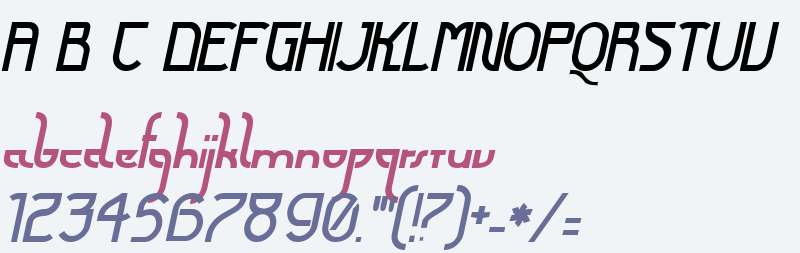 Futurex Arthur Bold Italic