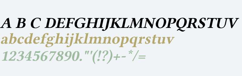 Linux Libertine Slanted Bold