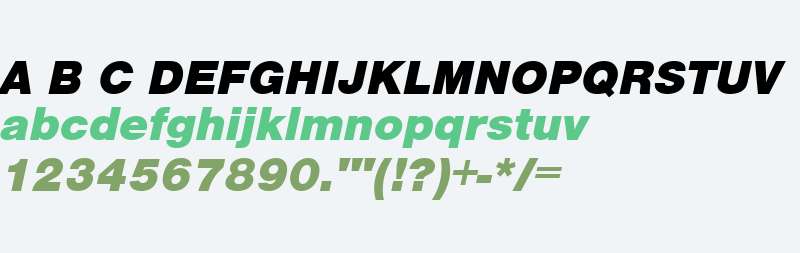 NimbusSanLBla W06 Italic