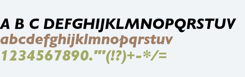 Gill Sans Nova Heavy