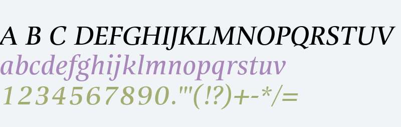 Alinea Serif W01 Italic
