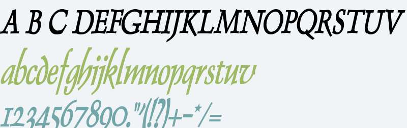 Dolphin Thin Bold Italic