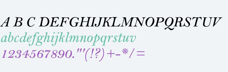 Bell MT Std Semibold Italic