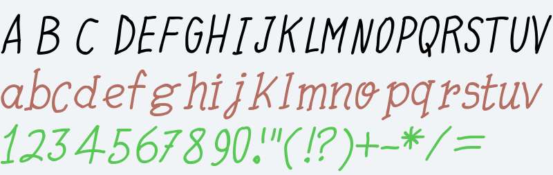 Quick Writing Italic