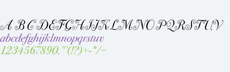 Bodoni SvtyTwoSwa ITC TT BookIt