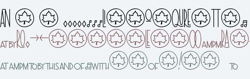 The  Symbols and Ligatures Bold