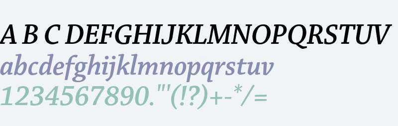 Chaparral Pro Semibold Italic Subhead