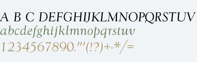 GoudyTOT W01 Italic