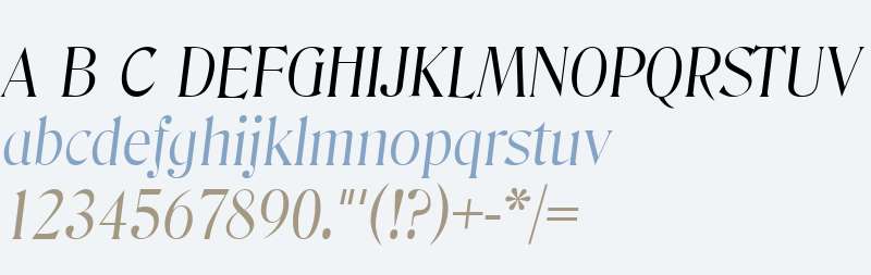 Blue Ridge Light SF Italic