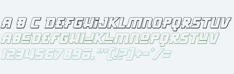 Hong Kong Hustle 3D Italic