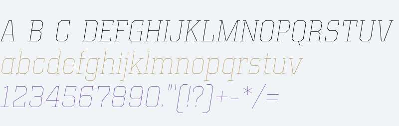 Kairos W01 Thin Italic