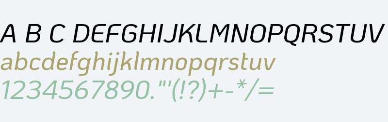 KoHo Medium Italic